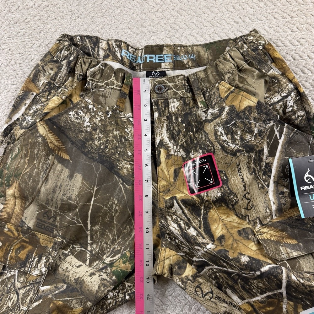 RealTree Camouflage Pants Women's Size L (12-14) Hunting  Cargo Pockets  Ladies - Picture 4 of 15